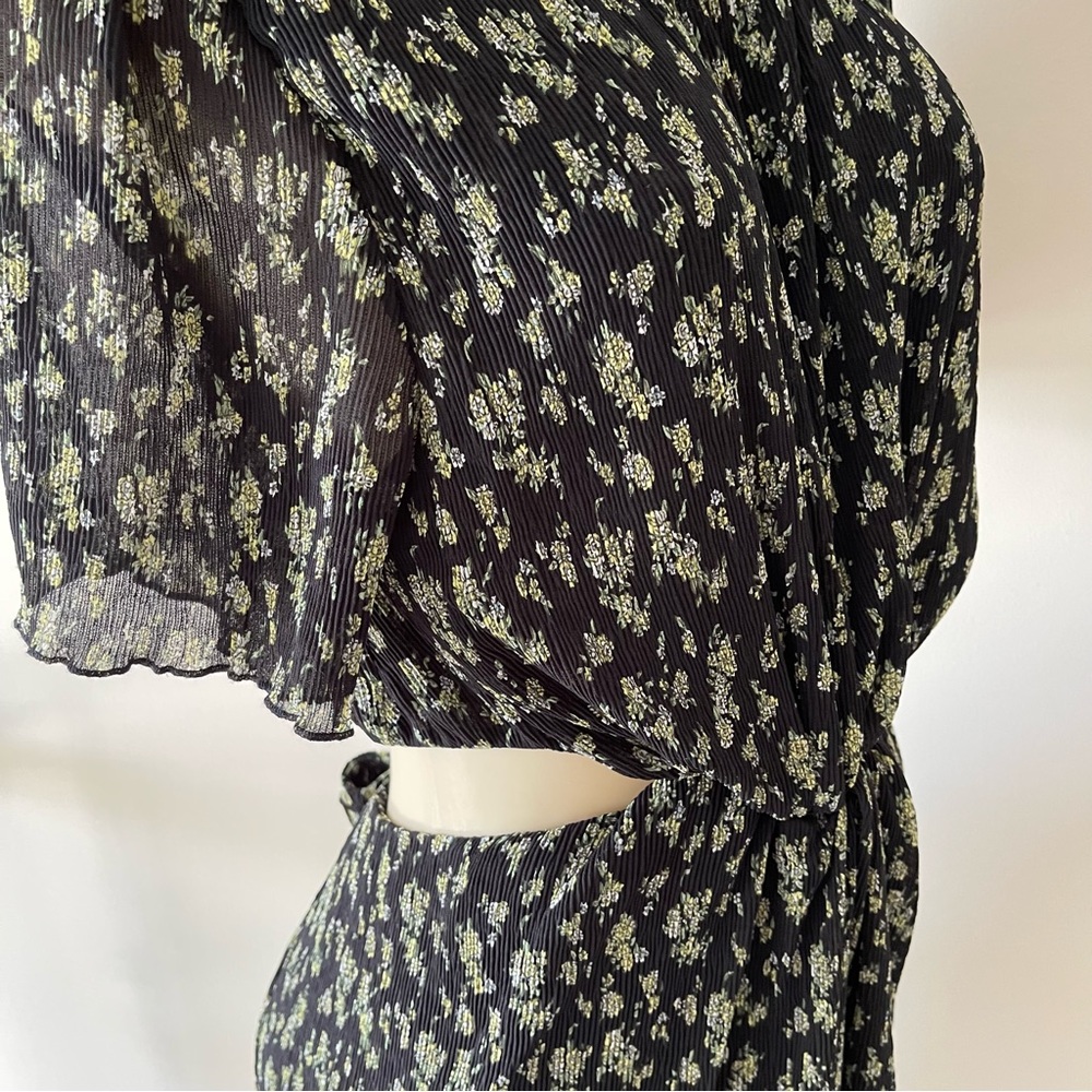 WHO What Wear Collection Drew Cutout Floral Twist Midi Dress Size XL - Picture 13 of 16